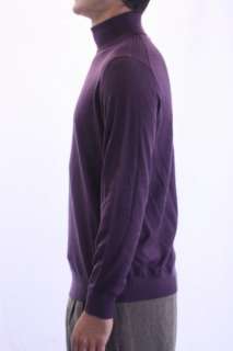XL NWT Hugo Boss Purple Keaton Turtleneck Pull Over Wool Blend Sweater 
