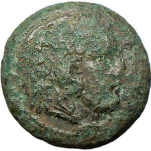 Syracuse in Sicily 214BC Rare Ancient Greek Coin Hercules Nike Victory 