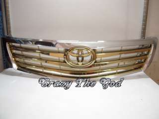 CAMRY XV40 2009 2011 09 11 Grille 3fin Gold for TOYOTA 10 2010  