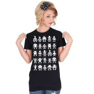  White Robot Attack American Apparel T shirt Everything 
