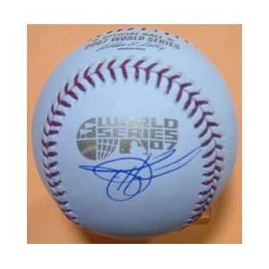  Todd Helton Autographed Ball   2007 World Series Sports 