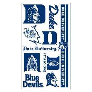  Duke Blue Devils Tattoo Sheet **: Sports & Outdoors