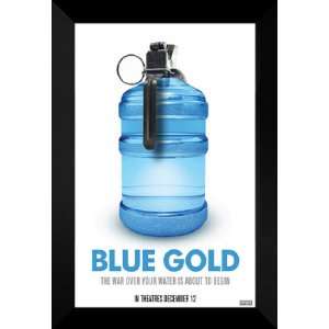  Blue Gold World Water Wars 27x40 FRAMED Movie Poster 