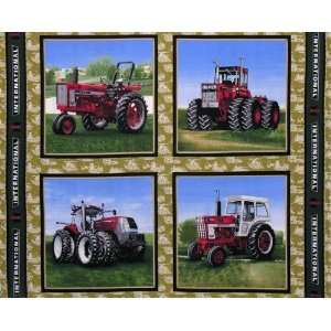  International Harvester Tractor Panel Antique Fabric By 