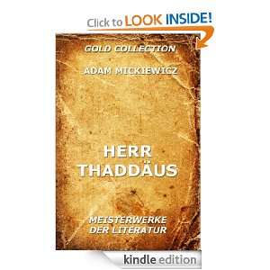 Herr Thaddäus (Kommentierte Gold Collection) (German Edition) Adam 