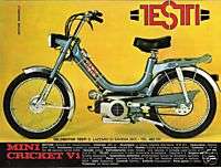 PUBBLICITA MOTO TESTI MINI CRICKET V1 1975 ADVERT  