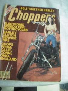 CHOPPER MAGAZINES QTY 4 1977 81 CHOPPERS & BIG BIKES REAL BIKER 
