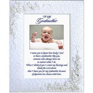   Godchild   Godmother Picture Frame with Poem   You Add the Picture