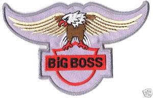BIG BOSS LOGO EMBROIDERED Iron Patch T Shirt Sew Cloth  
