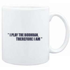  Mug White i play the guitar Bodhran, therefore I am 