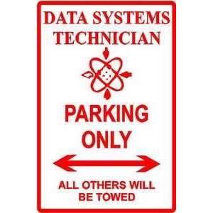    DATA SYSTEMS TECH PARKING sign * street navy: Home & Kitchen