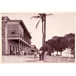  1897 Print Bolivar Venezuela Business District Streetscape 