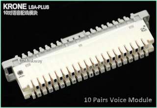 KRONE LSA PLUS Module 10 Pairs   Telecom Voice Module  