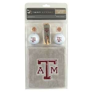  Texas A&M Aggies Golf Ball/Towel/Tee Repair Tool Gift Set 