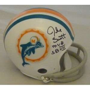  Dolphins 1972 Throwback Mini Helmet w/SB VII MVP 