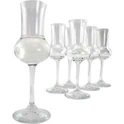 Italian Grappa Glasses – Set of 6 Bormioli Glassware  
