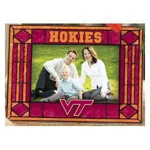   Tech Hokies VT NCAA Art Glass Horizontal Picture Frame Sports