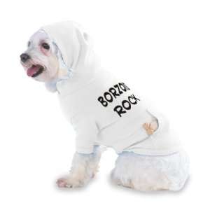  Borzois Rock Hooded (Hoody) T Shirt with pocket for your 