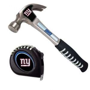   York Giants Pro Grip Tape Measure and Hammer Set