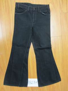 Levis 684 Vintage overdyed black Big BELL bottom jeans 80s meas 30x29 