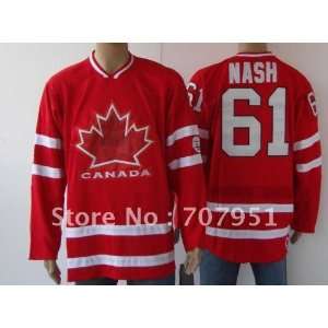 whole team canada # 61 nash red color jerseys size:48 56:  