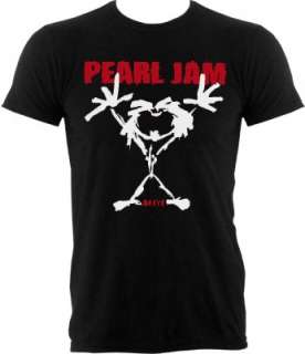 Pearl Jam Stickman Mens Black T Shirt  