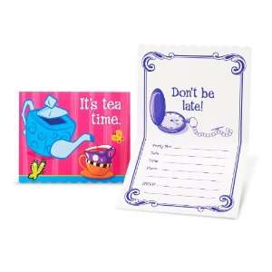    Topsy Turvy Tea Party Invitations Party Supplies: Toys & Games