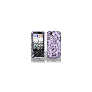 Motorola Droid Pro XT610 A957 Purple/Black Leopard Diamante Diamond 