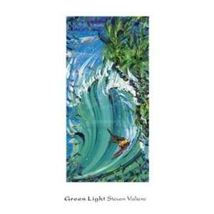  Green Light Finest LAMINATED Print Steven Valiere 14x26 
