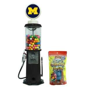 Michigan Black Retro Gas Pump Gumball Machine: Toys 