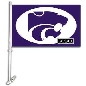   State Wildcats KSU NCAA Car Flag With Wall Brackett: Sports & Outdoors