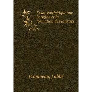   et la formation des langues abbÃ© [Copineau  Books