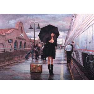   : Steve Hanks   There are Places to Go Canvas Giclee: Home & Kitchen