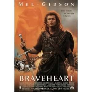  Movie Posters 26.75W by 38.75H  Braveheart CANVAS Edge 