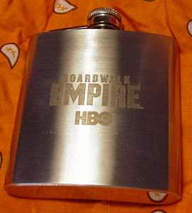 HBO Boardwalk Empire   Flask..Stainless Steel..Holds 6 Ounces  