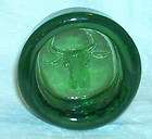 KOSTA BODA BOWL GREEN BULLS HEAD DESIGN ERIK HOGLUND