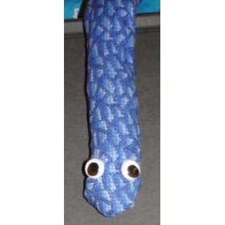 Blue Dots Small Booksnake A Handmade Weighted Bookmark    the Perfect 