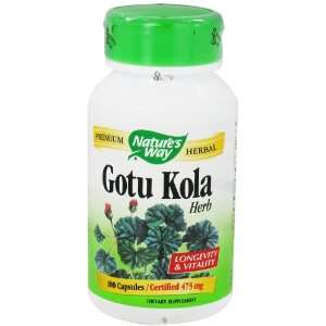  Natures Way Gotu Kola Herb   475 mg, 100 Capsules Health 