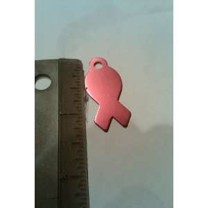  Breast Cancer Ribbon Pink Ribbon Survivor Tag ID Tag Dog Tag Cat 