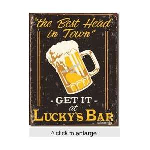  Personalized Luckys Bar Tin Sign: Everything Else