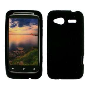  iFase Brand HTC Bresson Cell Phone Solid Black Silicon 