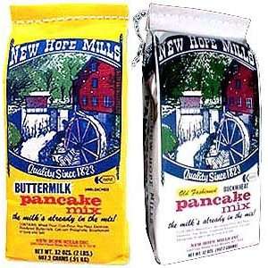 New Hope Mills, Buttermilk and Buck Wheat Pancake mixes assorted: Box 