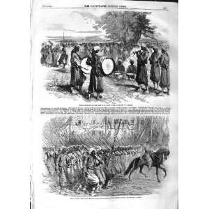 1859 TURCO MUSICIANS CAMP MAUR ARMY ITALY PARIS FRANCE 