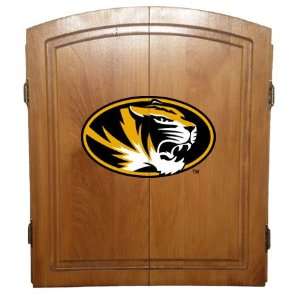    Missouri Dart Board Cabinet w/Bristle Board: Sports & Outdoors