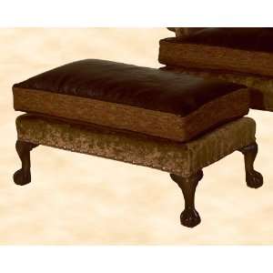 Bromley II Ottoman by Zimmerman by Key City   Antique Walnut (BROMLEY 