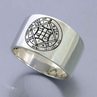 King Solomons Love Seal Kabbalah Jewelry Silver Ring  