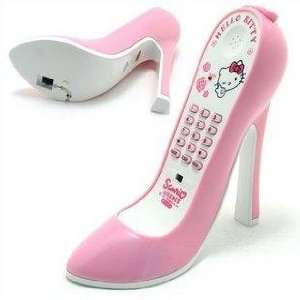  Hello Kitty High Heel Shaped Corded Phone Pink 