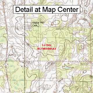   Map   Le Roy, Michigan (Folded/Waterproof)