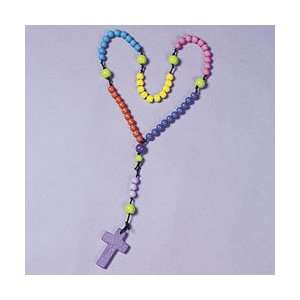   How To Pray Wood Rosary Craft Kit (1 dozen)   Bulk 