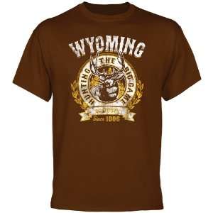 NCAA Wyoming Cowboys The Big Game T Shirt   Brown:  Sports 